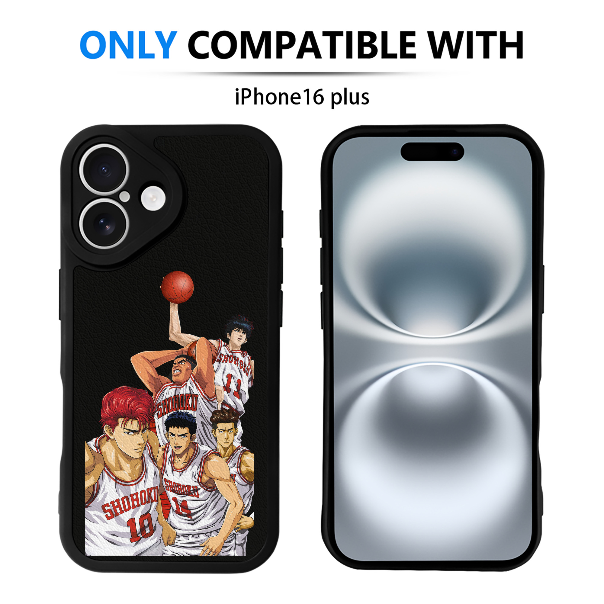 （画像用） SLAM DUNK／スラムダンク 【iPhone 16シリーズ対応】シリコンスマホケース（レザー調） 材質：シリコン